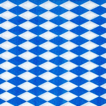 100 Servietten Bayrisch-Blau, 1-lag., 33x33cm, 1/4 Falz 11121