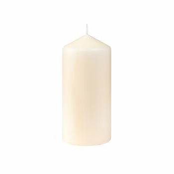6 DUNI Stumpenkerzen cream, 130x60 mm, 148440