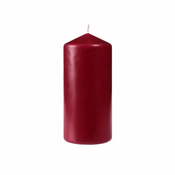 6 DUNI Stumpenkerzen bordeaux, 130x60 mm, 148443