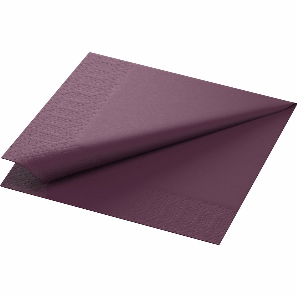 1000 DUNI Servietten, plum, 3-lag., 33x33 cm, 1/4 Falz 165531