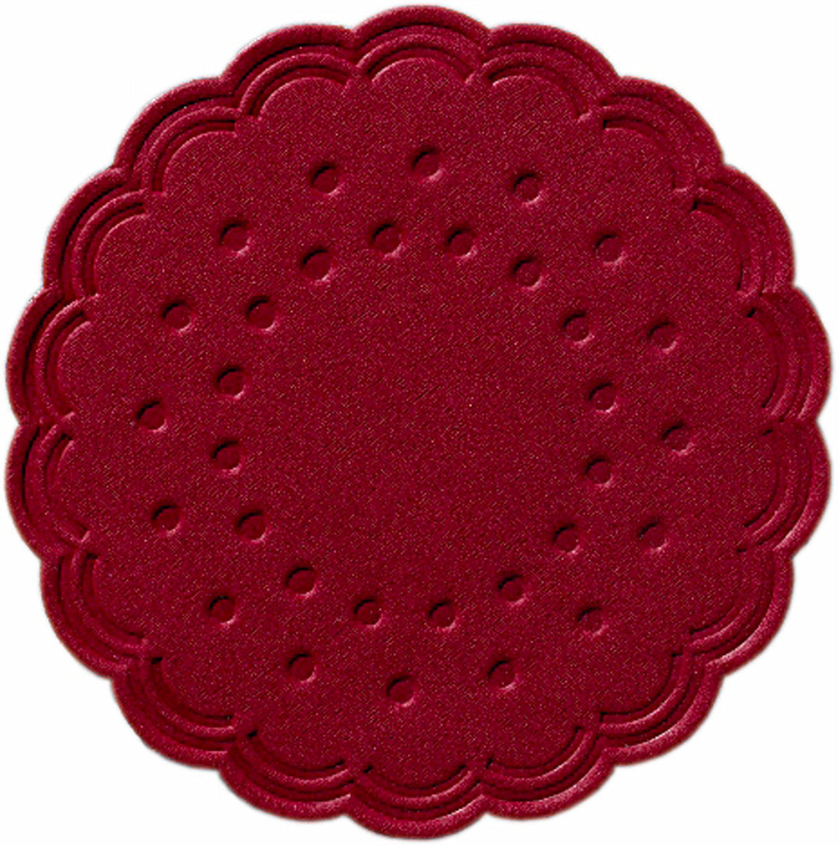 250 Duni Tissue-Untersetzer, rund Ø 7,5 cm Bordeaux Mehrlagig, 165726