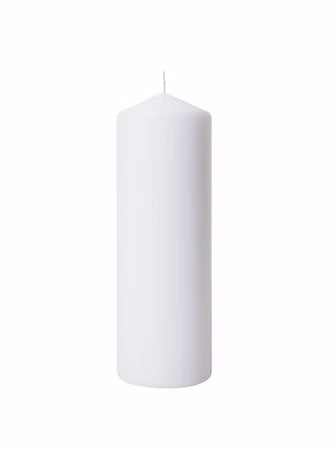 1 DUNI Stumpenkerze weiss, 300x100 mm, 196782