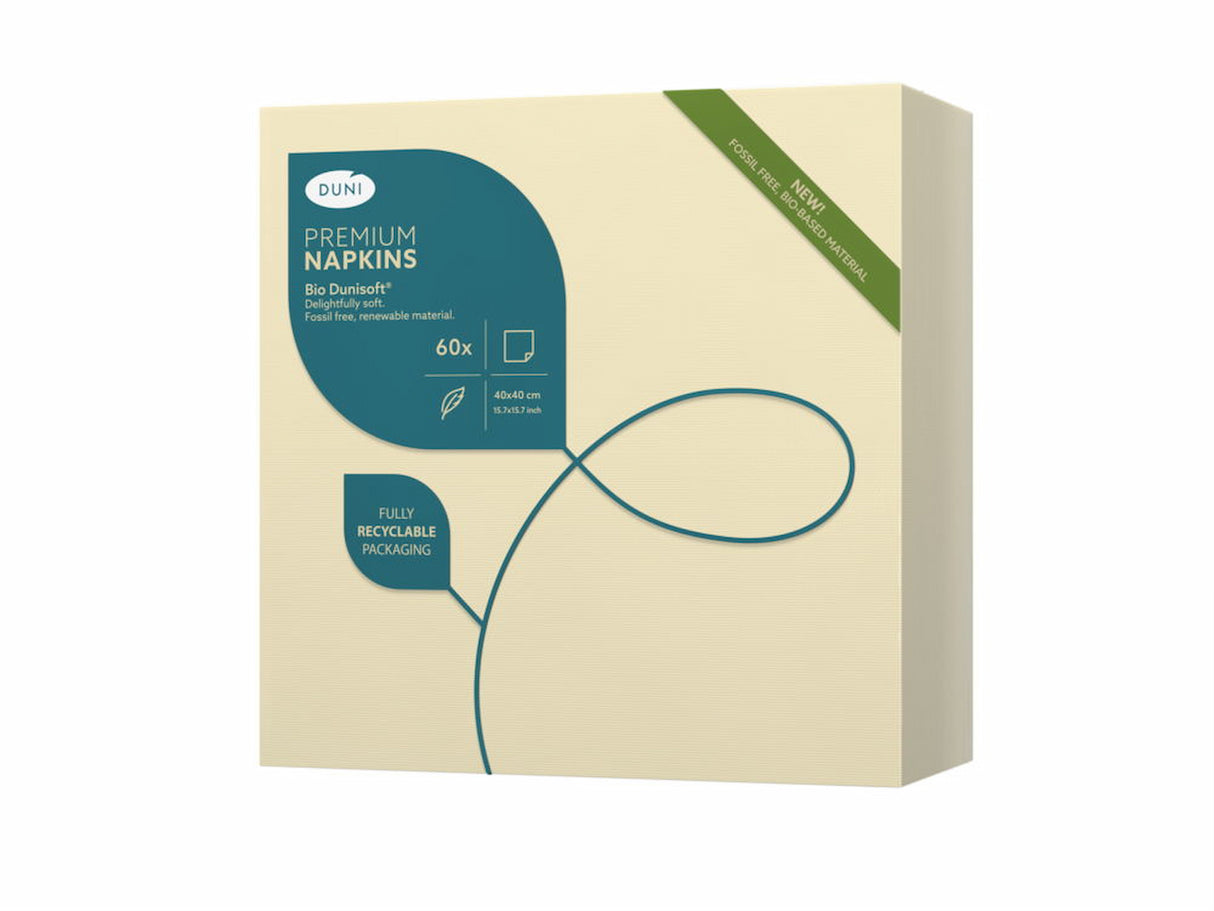 60 Bio Dunisoft® Servietten cream 40x40cm 200896