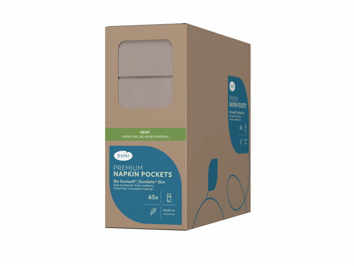 65 Duniletto® Slim Serviettentaschen greige 40x33cm 211082