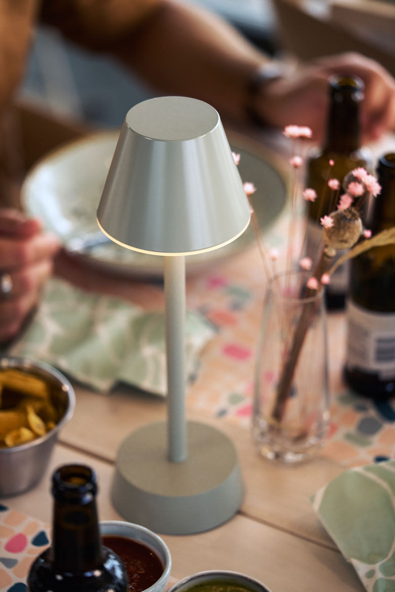 1 Duni LED Lampe kabellos Zelda pistachio 206421 inklusive Ladestation