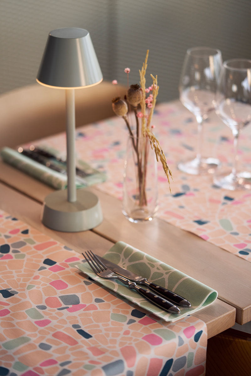 1 Duni LED Lampe kabellos Zelda pistachio 206421 inklusive Ladestation