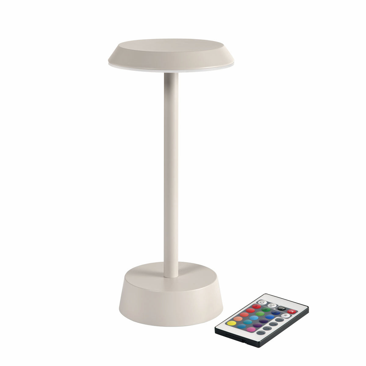 1 Duni LED Lampe kabellos Nour taupe, 206425 inklusive Ladestation