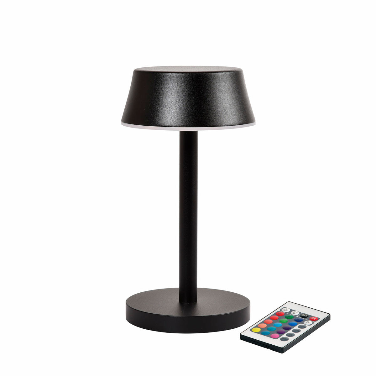 6 Duni LED Lampen kabellos Nour MIDI schwarz, 210397 inklusive Ladestation