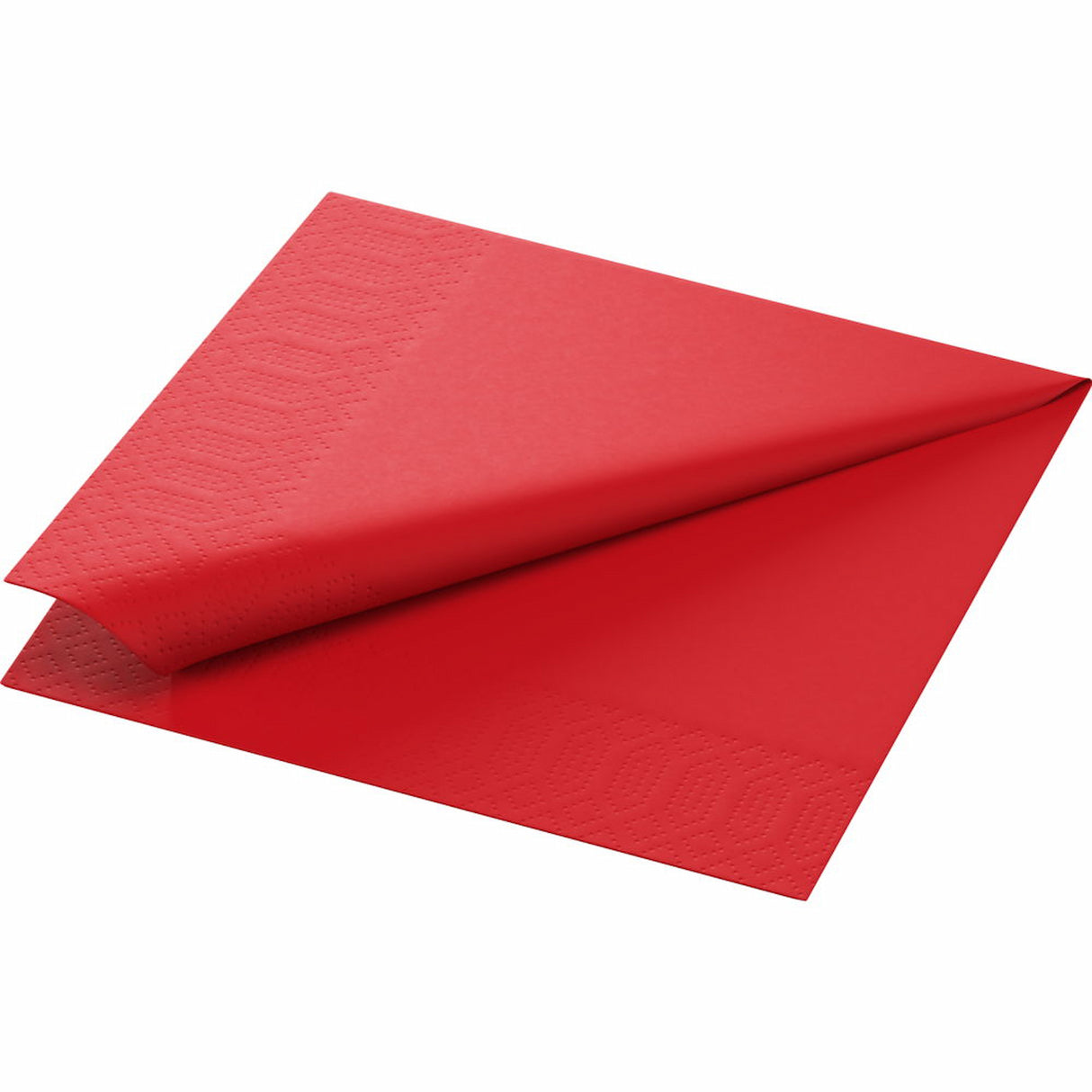 250 DUNI Servietten rot 3-lag. 33x33 cm 1/4 Falz 211109