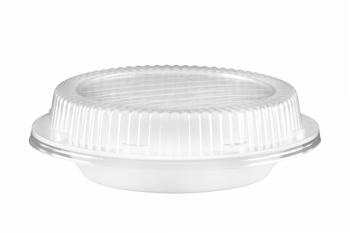 100 Salatschalen "B3" mit Deckel rund weiß 750 ml