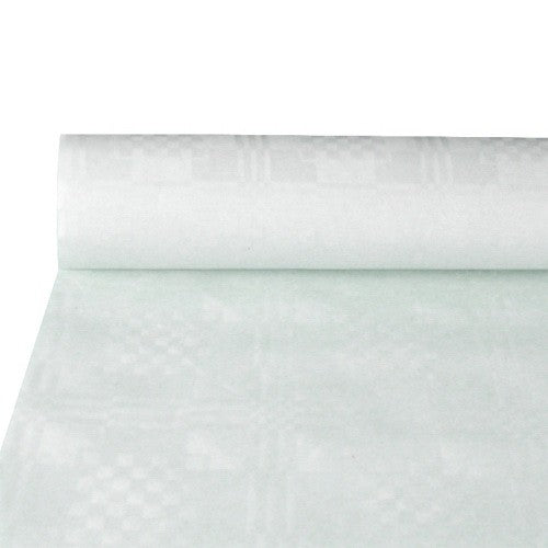 6 Papier-Tischdeckenrollen weiß 100 cm x 50 m 250050