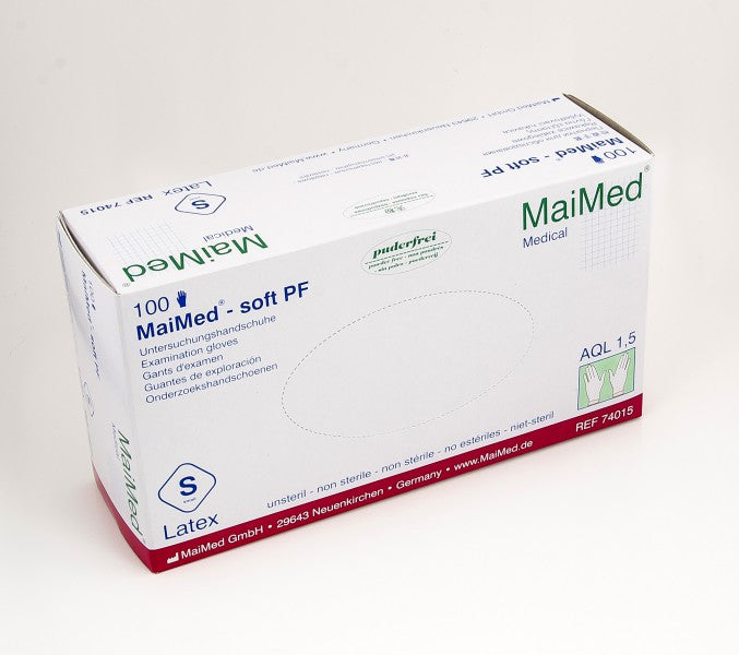 1000 Einmal U-Handschuhe, MaiMed soft Latex puderfrei Gr. S