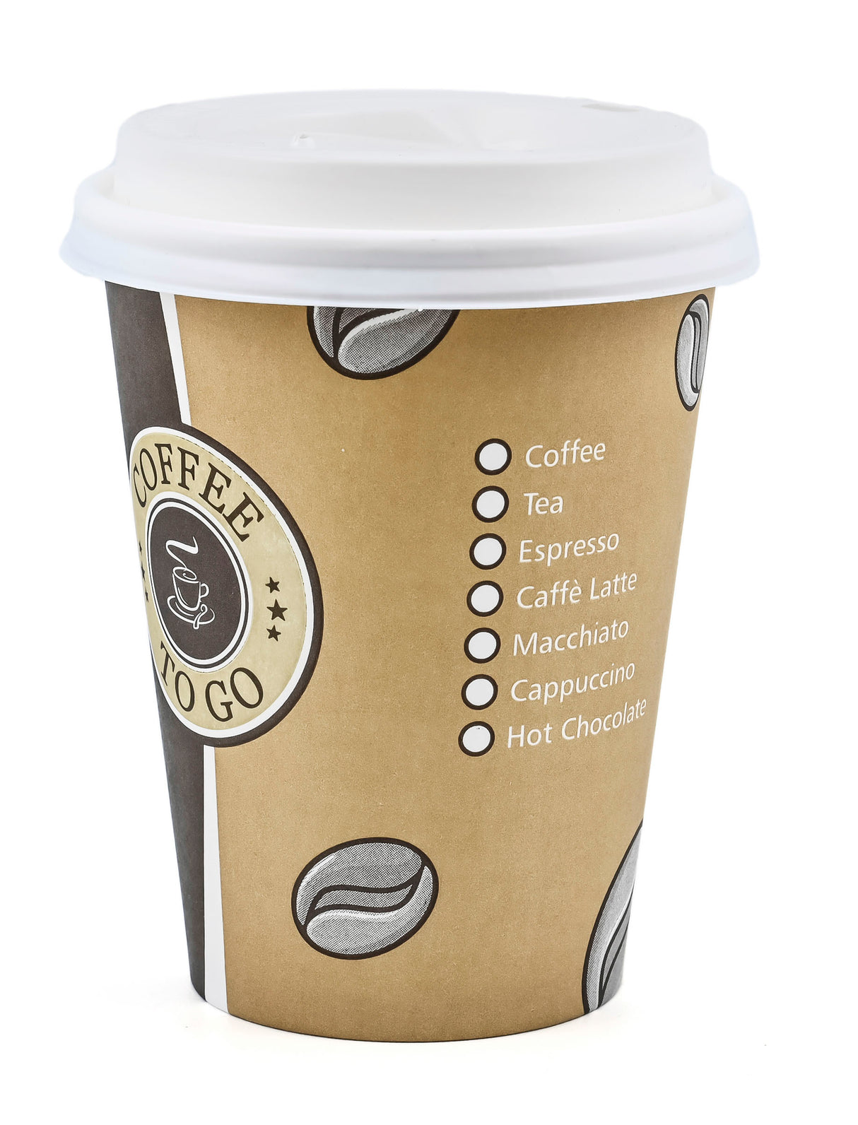 1000 Coffee to go Becher m.D. 300 ml"Topline" braun-beige 230523