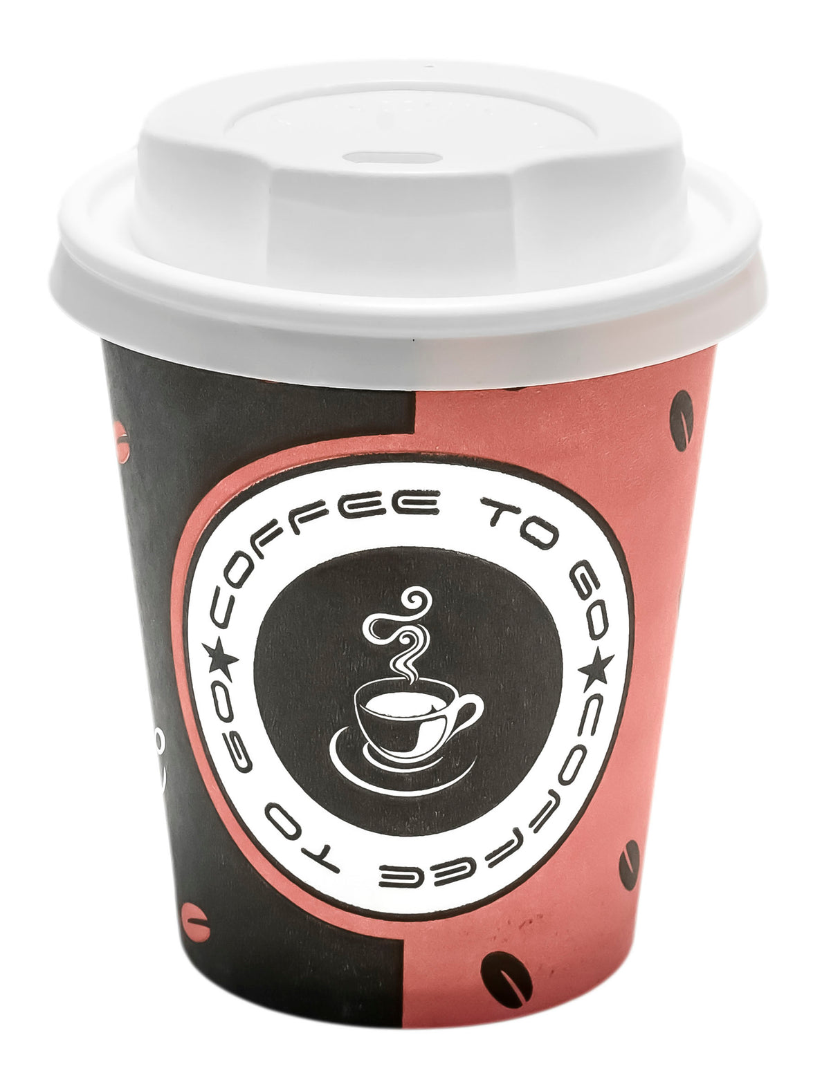 500 Coffee to go Becher m.D. 200ml "Topline" braun-bordeaux 230527
