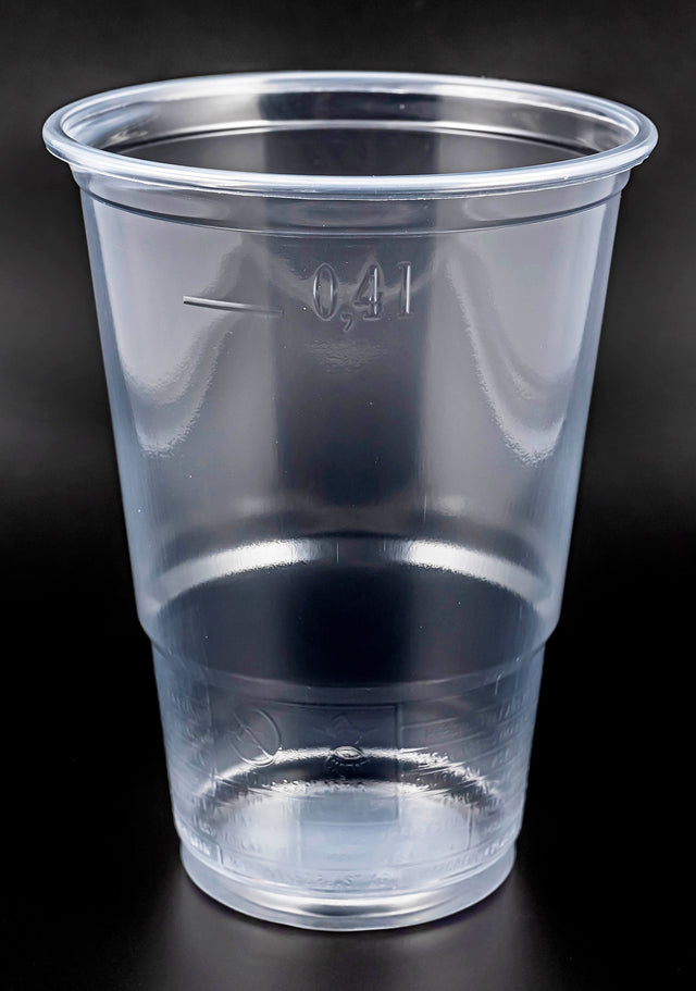 400 Trinkbecher PP klar-glatt mit Eichstrich transparent 400 ml 08111