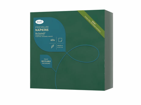 60 Dunisoft® Servietten jägergrün 40x40cm 117275