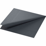 250 DUNI Servietten schwarz 3-lag. 33x33 cm 1/4 Falz 149070