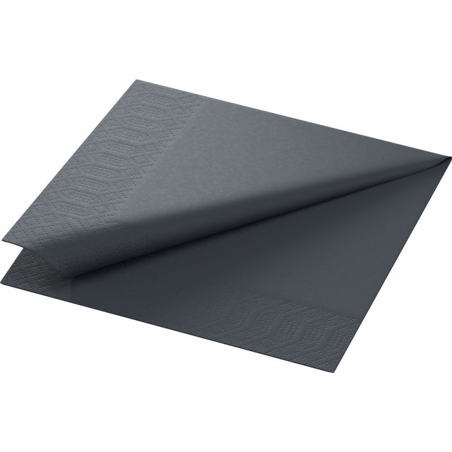 250 DUNI Servietten schwarz 3-lag. 33x33 cm 1/4 Falz 149070