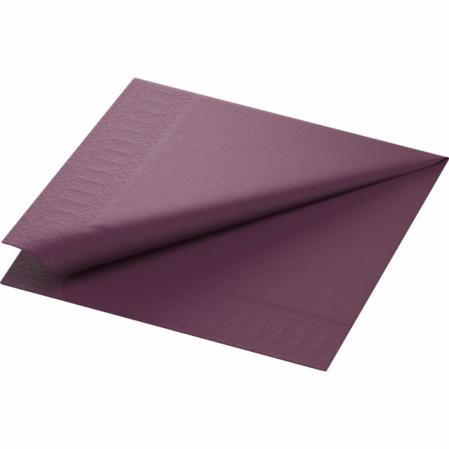 1000 Duni Servietten plum 3-lag. 40x40 cm 1/4 Falz 165552