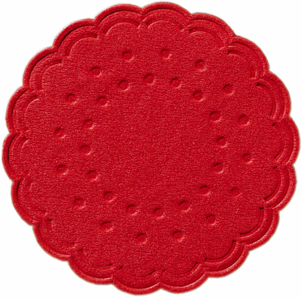 250 Duni Tissue-Untersetzer, rund Ø 7,5 cm Rot Mehrlagig, 165725