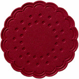 3000 Duni Tissue-Untersetzer, rund Ø 7,5 cm Bordeaux Mehrlagig, 165726
