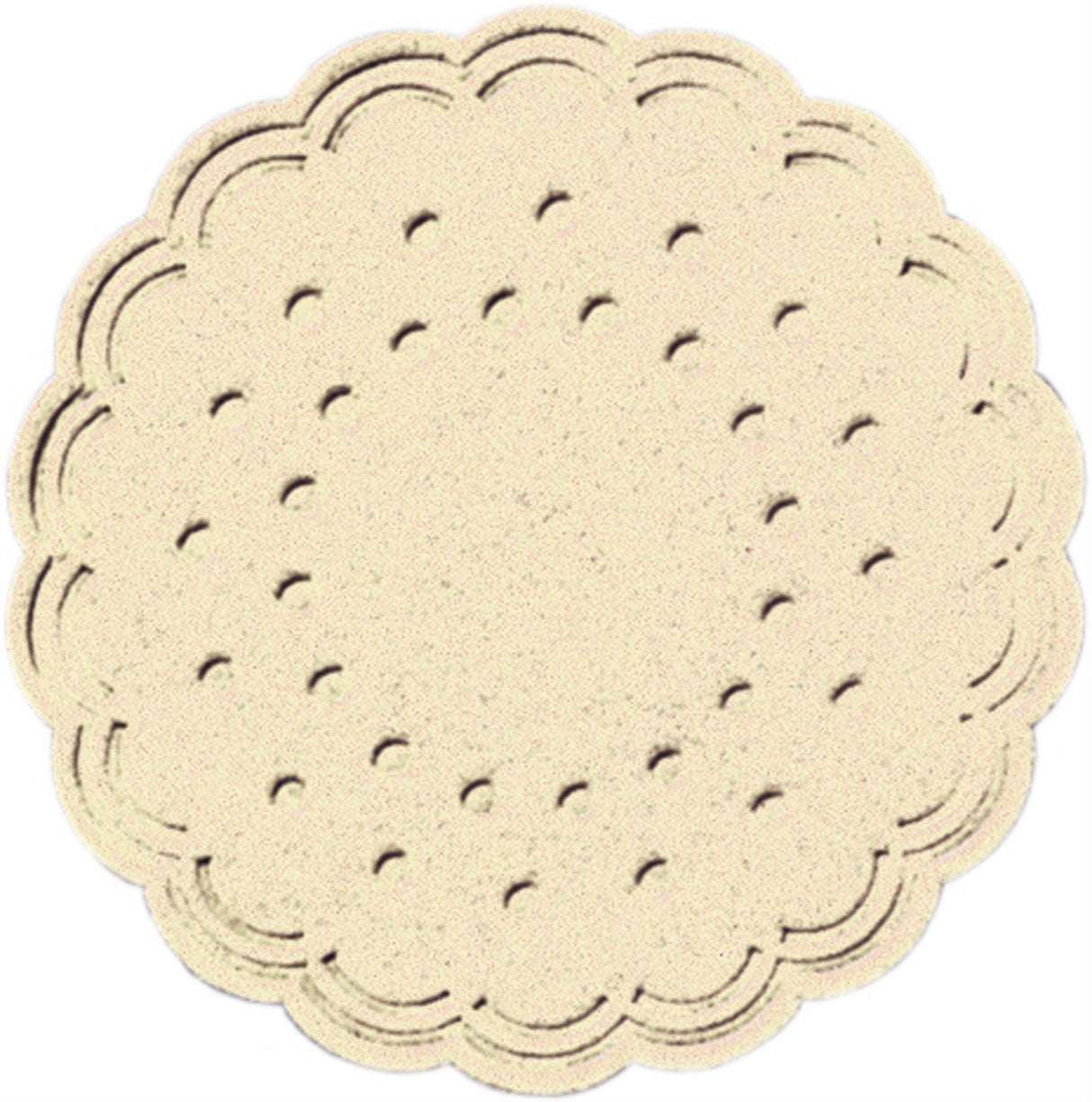 250 Duni Tissue-Untersetzer, rund Ø 7,5 cm Cream Mehrlagig, 165744