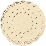 250 Duni Tissue-Untersetzer, rund Ø 7,5 cm Cream Mehrlagig, 165744