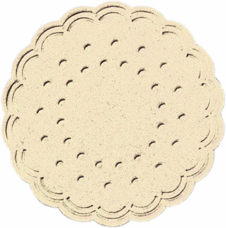 3000 Duni Tissue-Untersetzer, rund Ø 7,5 cm Cream Mehrlagig, 165744