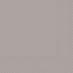 1000 DUNI Servietten greige 3-lag. 33x33 cm 1/4 Falz 168368