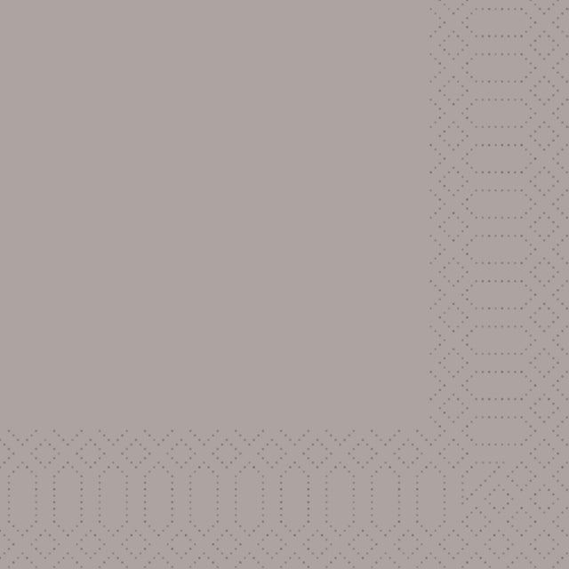 1000 DUNI Servietten greige 3-lag. 33x33 cm 1/4 Falz 168368