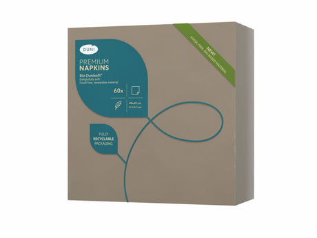 60 Bio Dunisoft® Servietten greige 40x40cm 200936