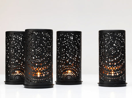 1 Duni Kerzenhalter Billy schwarz Metall 171487  