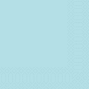 1000 DUNI Servietten mint blue 3-lag. 33x33 cm 1/4 Falz 171545