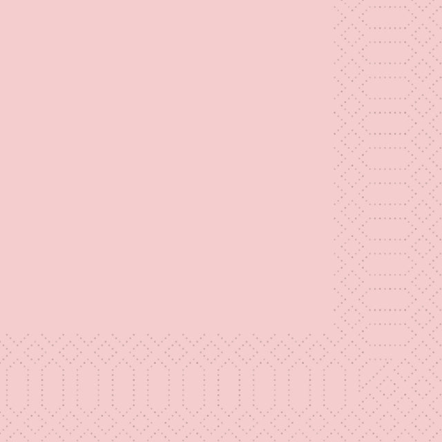 1000 DUNI Servietten mellow rose 3-lag. 33x33 cm 1/4 Falz 174172