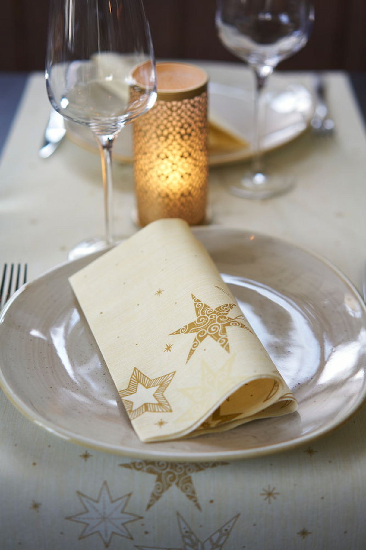 1 Duni Kerzenhalter Bliss gold Metall 176149