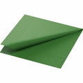 250 DUNI Servietten, leaf green, 3-lag., 33x33 cm, 1/4 Falz 186365