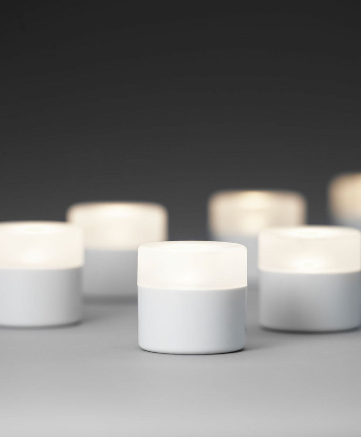 Duni 3er LED Mini Lamp -Set 186496 Multicolor inkl. Fernbedienung und 3er Ladestation