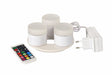 Duni 3er LED Mini Lamp -Set 186496 Multicolor inkl. Fernbedienung und 3er Ladestation