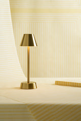 1 Duni LED Lampe kabellos Zelda brass 206423 inklusive Ladestation