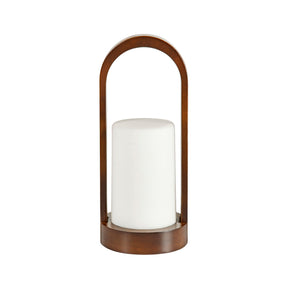 4 Duni LED Halter Easy Walnut braun-weiss 206431