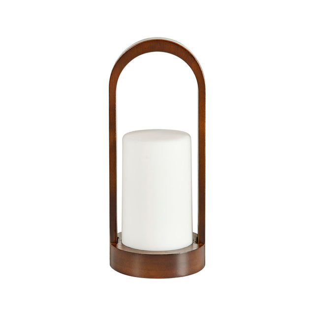 4 Duni LED Halter Easy Walnut braun-weiss 206431