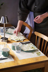 1 Duni LED Lampe kabellos Zelda silber 208759 inklusive Ladestation