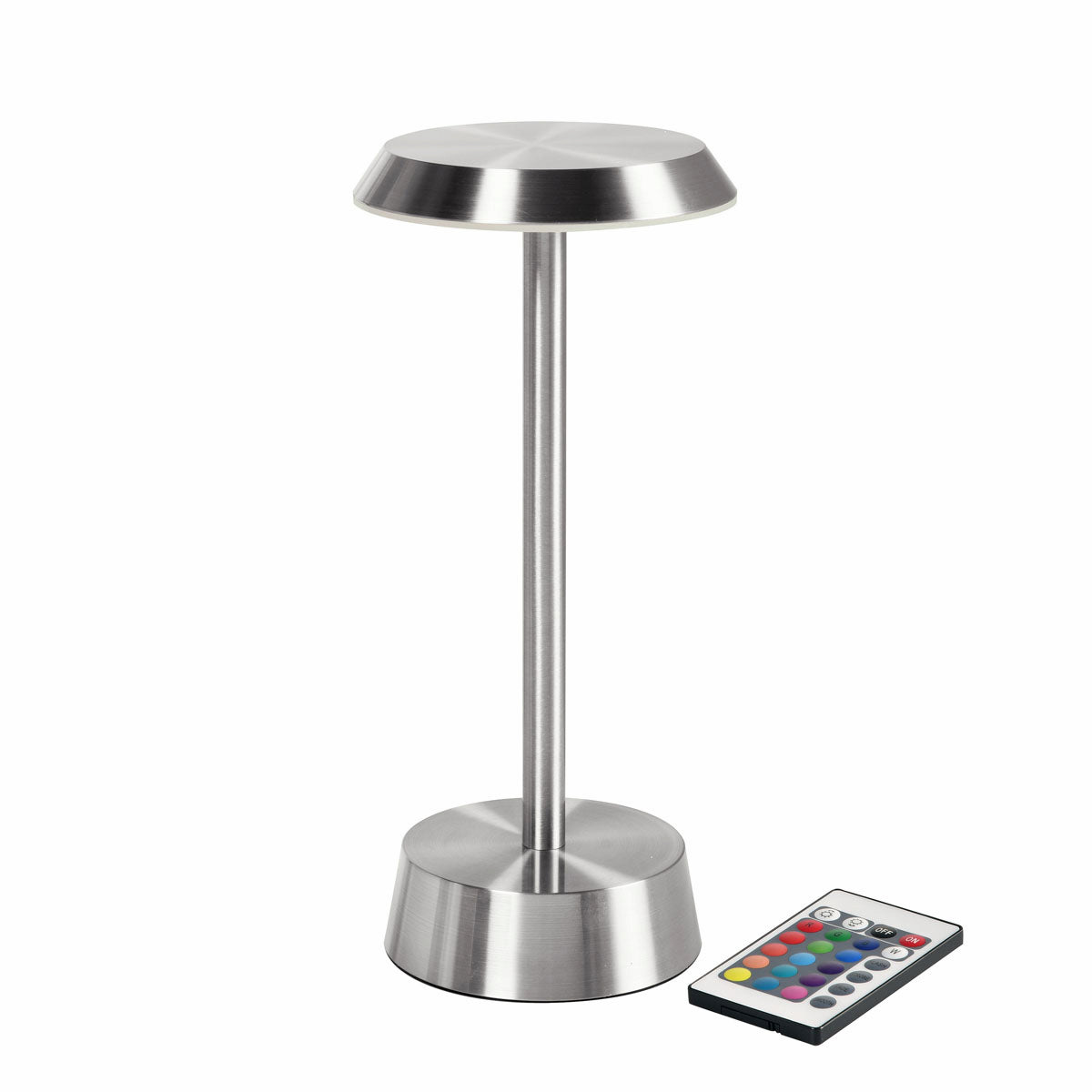 6 Duni LED Lampen kabellos Nour silber, 208761 inklusive Ladestation