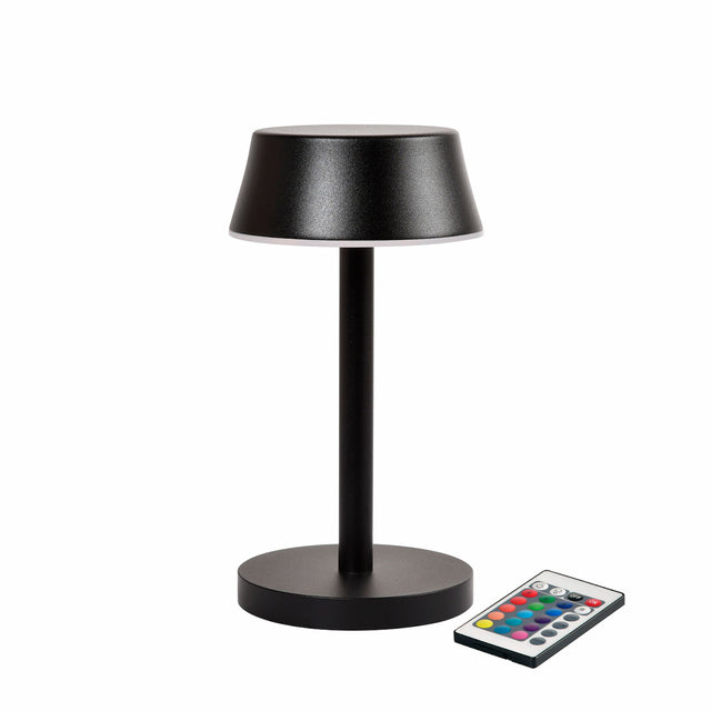 6 Duni LED Lampen kabellos Nour MIDI schwarz, 210397 inklusive Ladestation