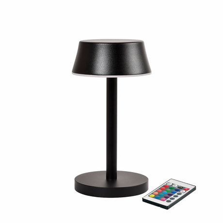 1 Duni LED Lampen kabellos Nour MIDI schwarz, 210397 inklusive Ladestation