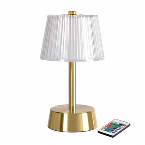 6 Duni LED Lampen kabellos Jay gold, 210398 inklusive Ladestation