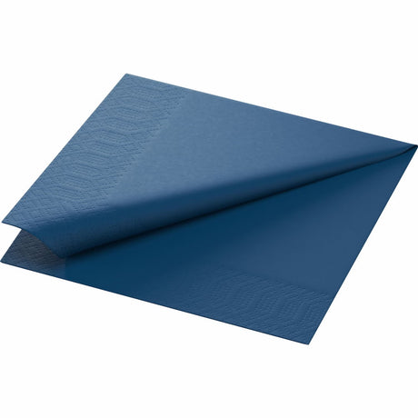 250 DUNI Servietten, dunkelblau, 3-lag., 33x33 cm, 1/4 Falz, 211635