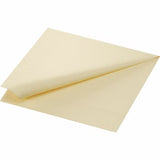 1000 Duni Servietten, cream, 3-lag., 40x40 cm, 1/4 Falz, 213455