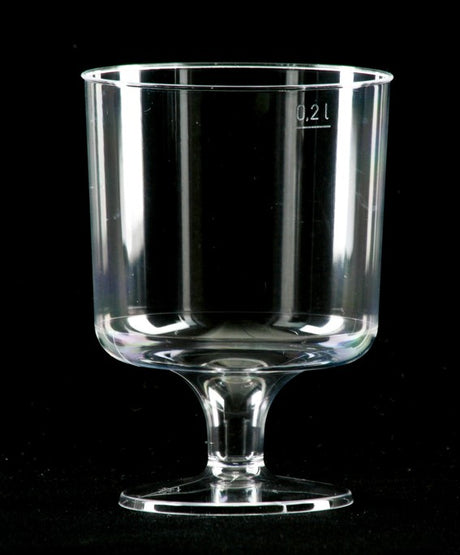 10 Einweg-Weingläser 200 ml glasklar