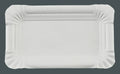 250 Pappteller rechteckig 10 x 16 cm, weiß